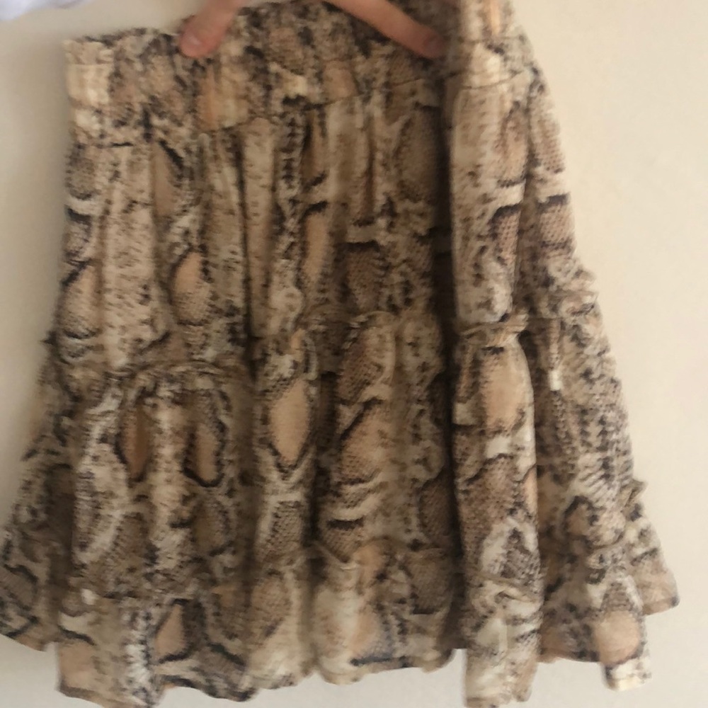 FUN tiered printed skirt